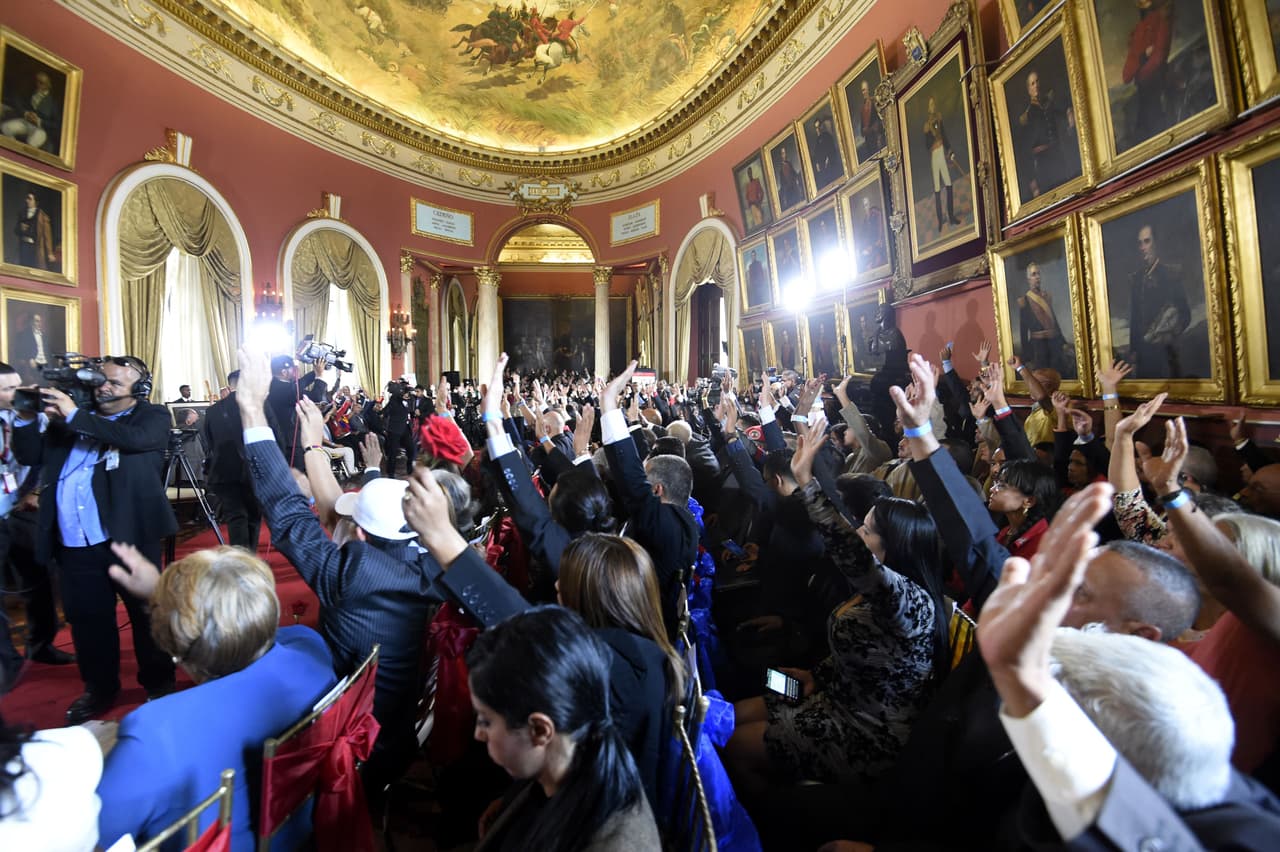 Pro-Chavez parties are the only ones is represented in the Constituent Assembly. Many of them drafted the original Constitution they are now tasked with reforming. One of the likely changes will be to allow the indefinite re-election of President Nicolás Maduro.