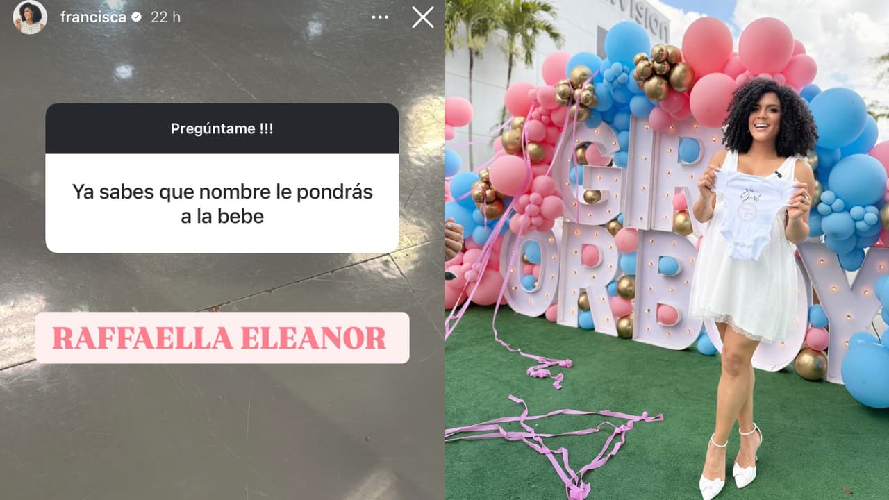 Así se escribe el nombre de la bebé de Francisca: Raffaella Eleanor.
