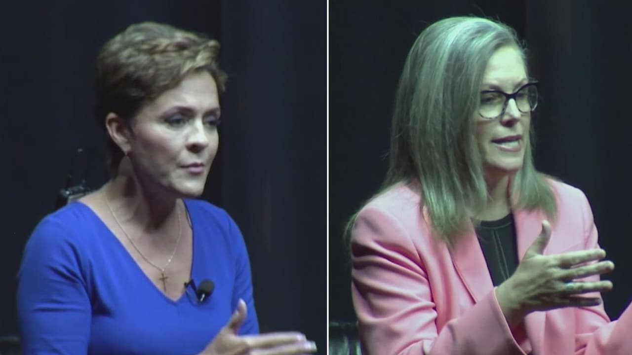 Inédito encuentro entre candidatas: Katie Hobs y Kari Lake