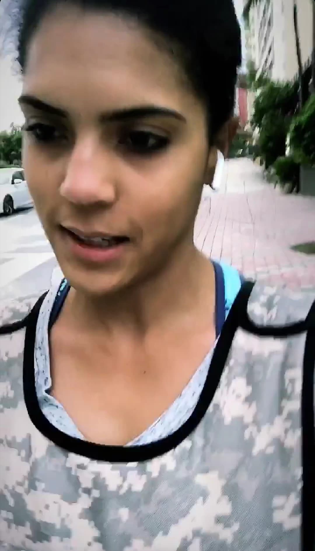 Hace unas semanas mostró en las historias de Instagram cuando usó la fórmula de su prometido, Francesco, para entrenar.