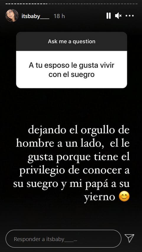 Además, confesó que a su esposo le gusta vivir en casa de Lupillo porque pueden conocerse mejor.
<br>