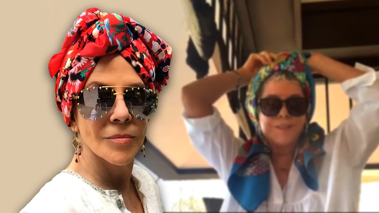 Rebecca Jones venció el cáncer y ahora enseña a quienes lo sufren cómo cubrirse con un turbante si pierden pelo