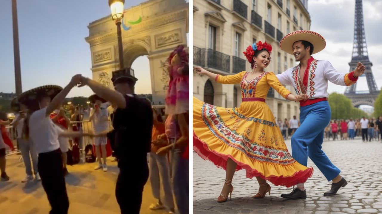 Mexicanos se ponen a bailar en París y se roban el protagonismo en los Juegos Olímpicos: videos
