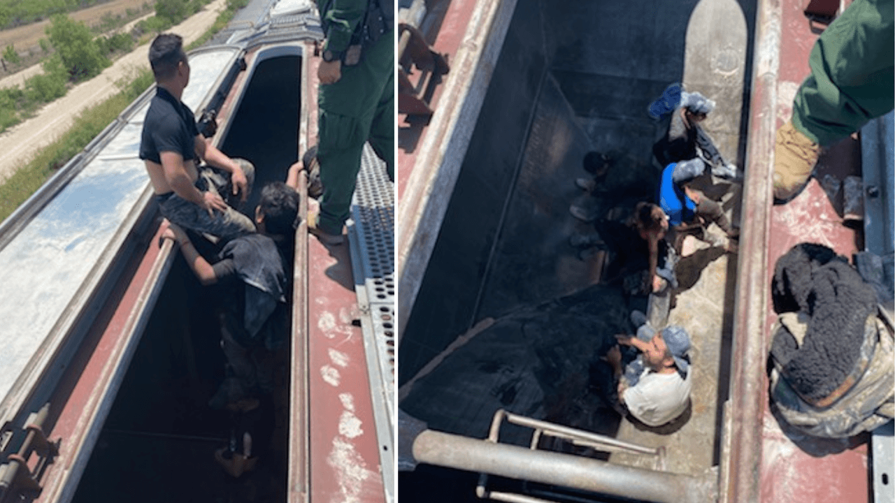 Así encontraron a las personas dentro de los vagones.