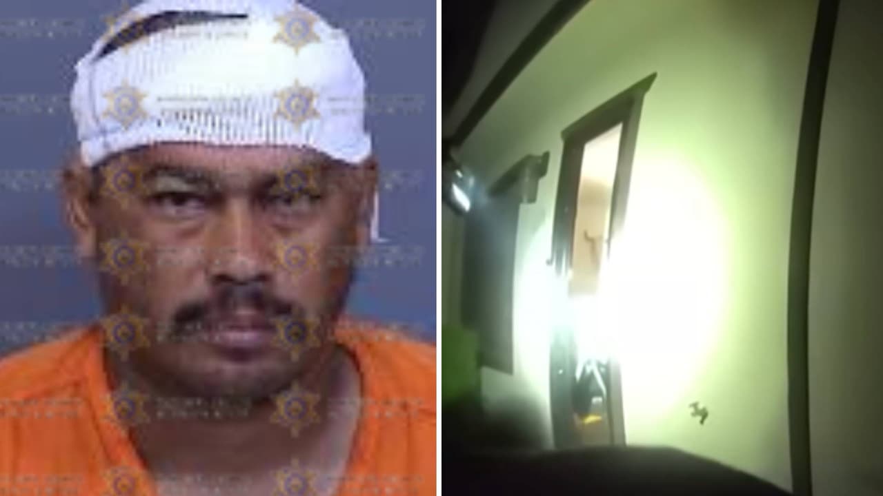 Machete en mano, un hombre retenía a un bebé en una casa en Phoenix, ¿qué hizo la policía?