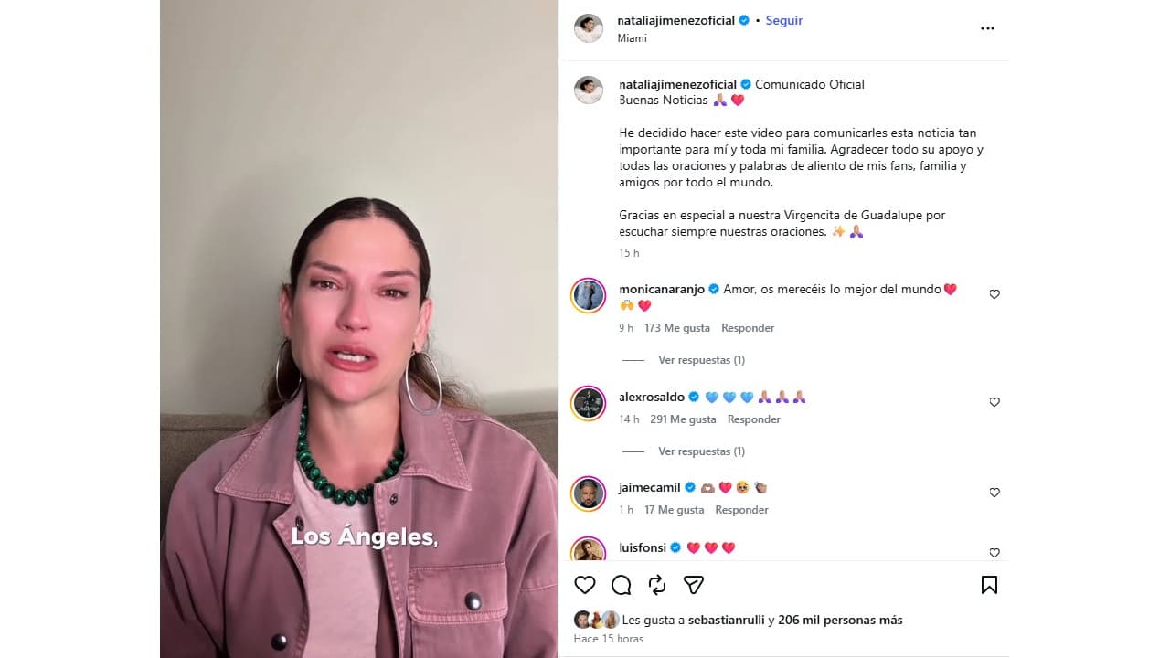 Natalia Jiménez gana proceso legal sobre custodia de su hija.