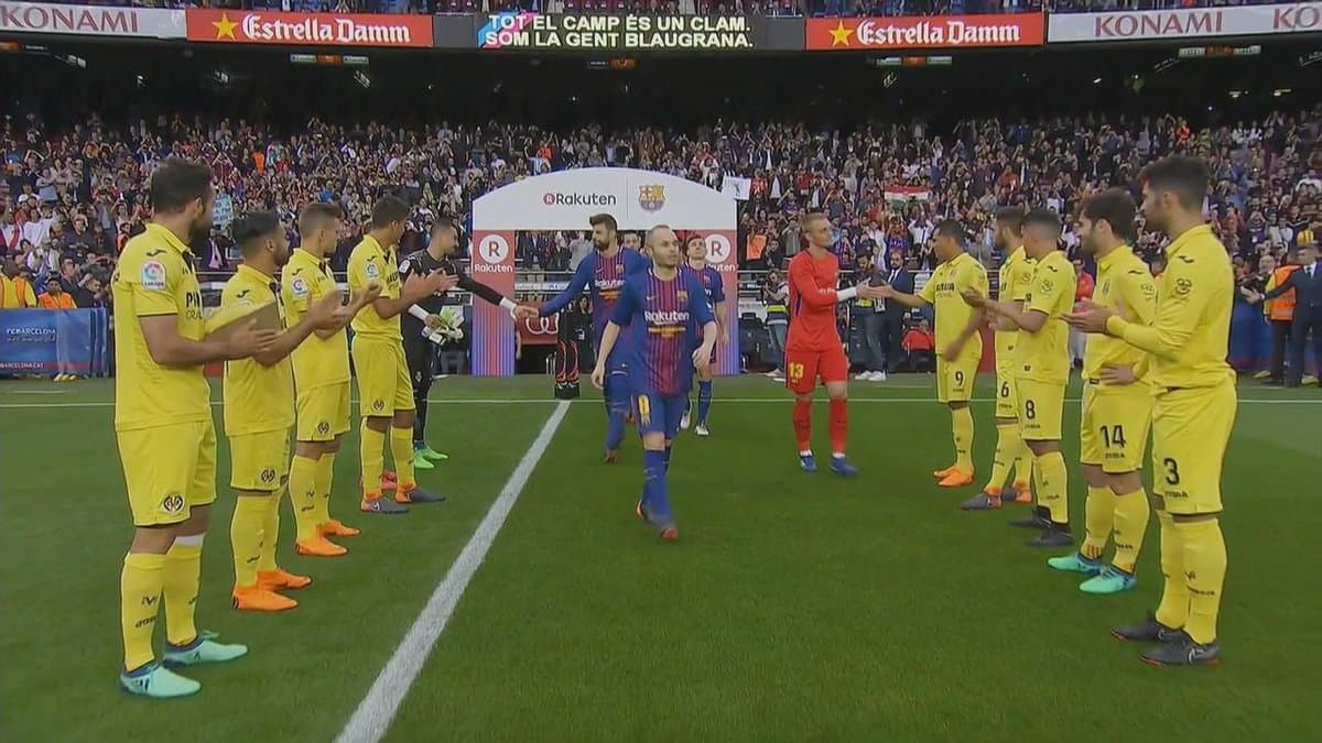 Real Madrid no, Villarreal sí; por fin le hicieron pasillo al campeón Barcelona