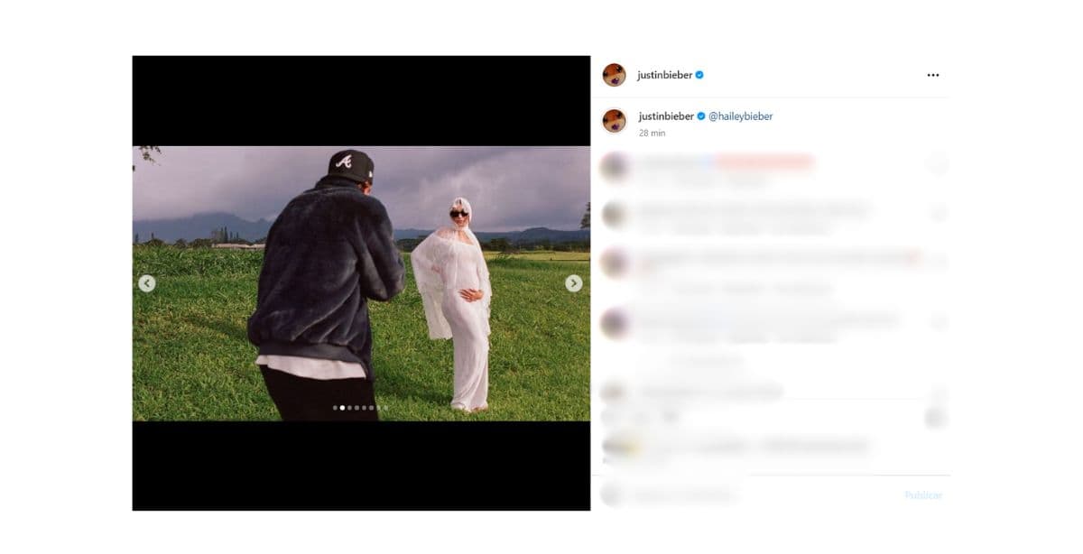 Justin Bieber y Hailey esperan a su primer bebé.
