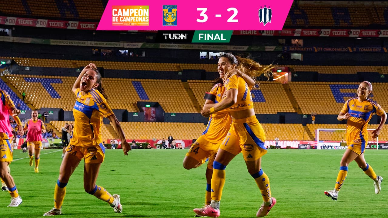 Tigres es Campeón de Campeonas al vencer a Rayadas en gran final