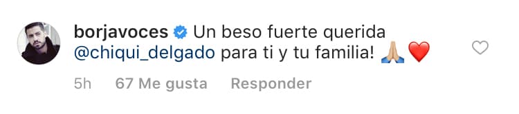 El periodista Borja Voces, le expresó su solidaridad a Chiqui Delgado.