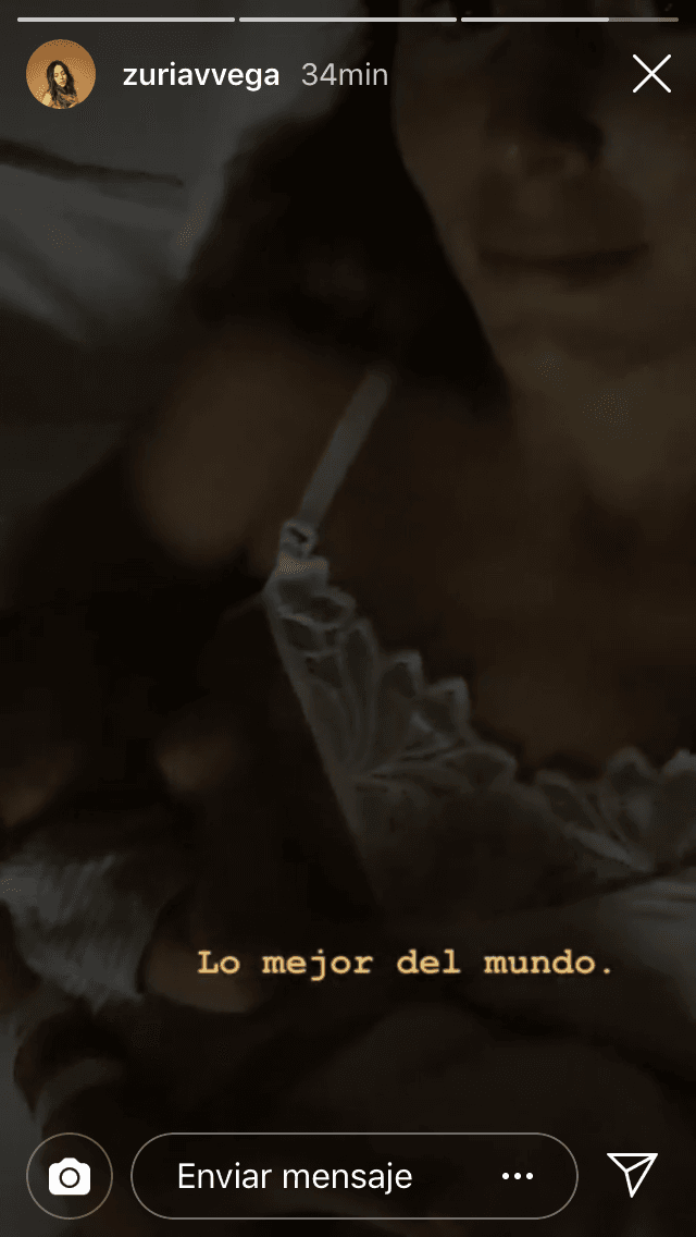 Poco después, tanto Zuria como Alberto utilizaron sus historias de Instagram para compartir más imágenes del pequeño Luka.