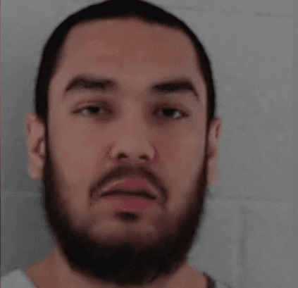 Aaron Urbanski, de 31 años, tras ser detenido.