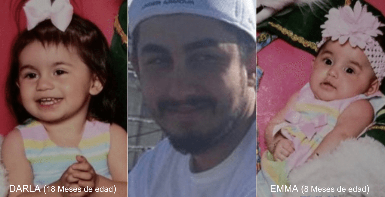 Darla Yonko de 20 meses y Emma Yonko de 8 meses, fueron vistas por última vez el 30 de julio, alrededor de las 9:40 pm, junto a Joshua Adle, de 24 años en Riverside. Adle es la pareja de la madre, más no es el padre biológico de las niñas.