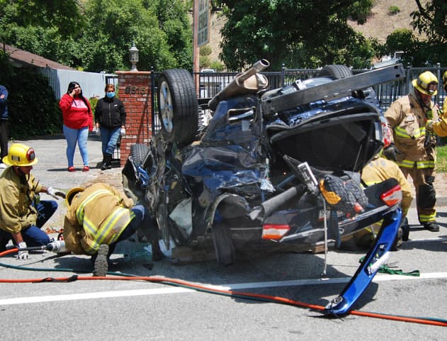 Un fuerte choque ocurrió en la cuadra 9500 de W La Tuna Canyon Road, en Shadow Hills, el pasado 19 de junio.