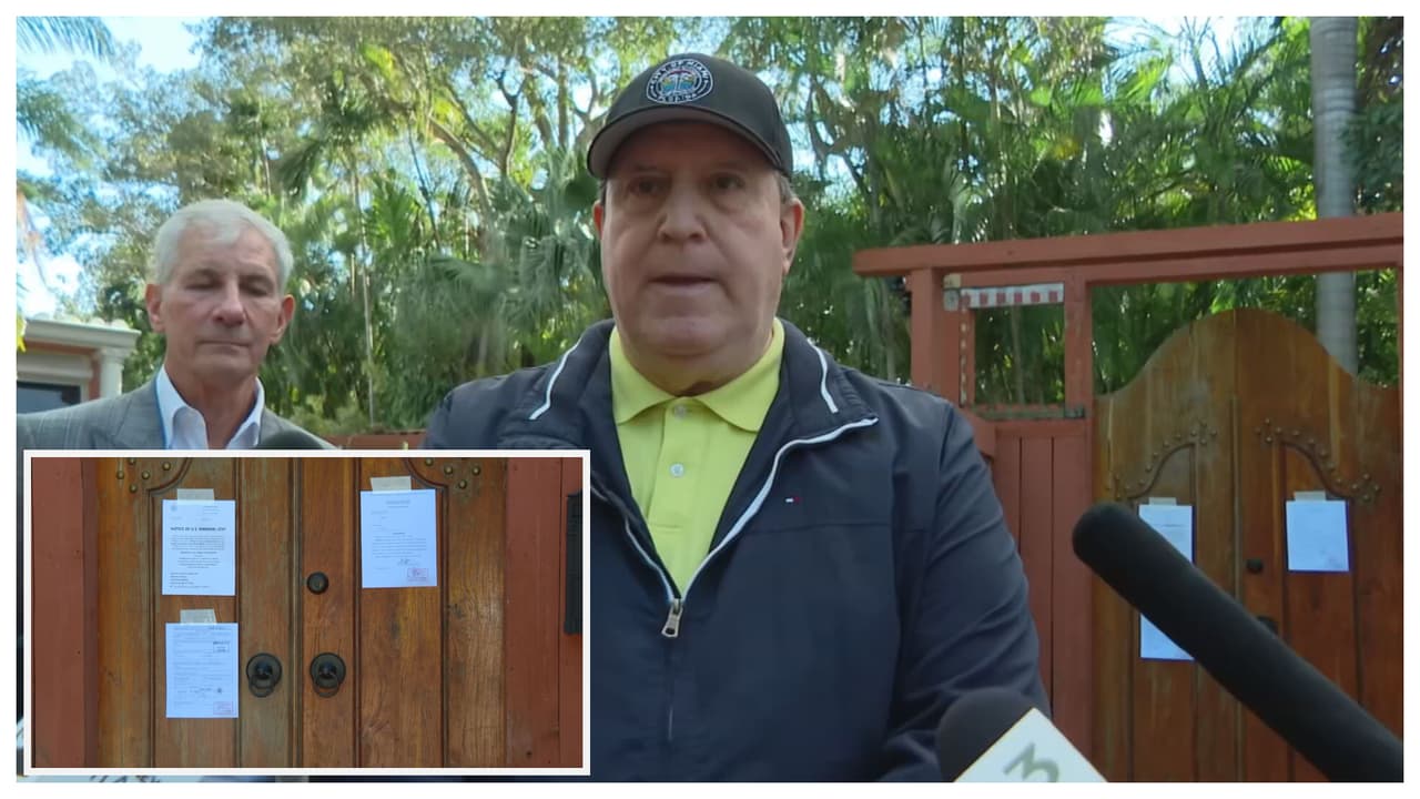 Agentes federales publican aviso de embargo en casa del comisionado de Miami Joe Carollo