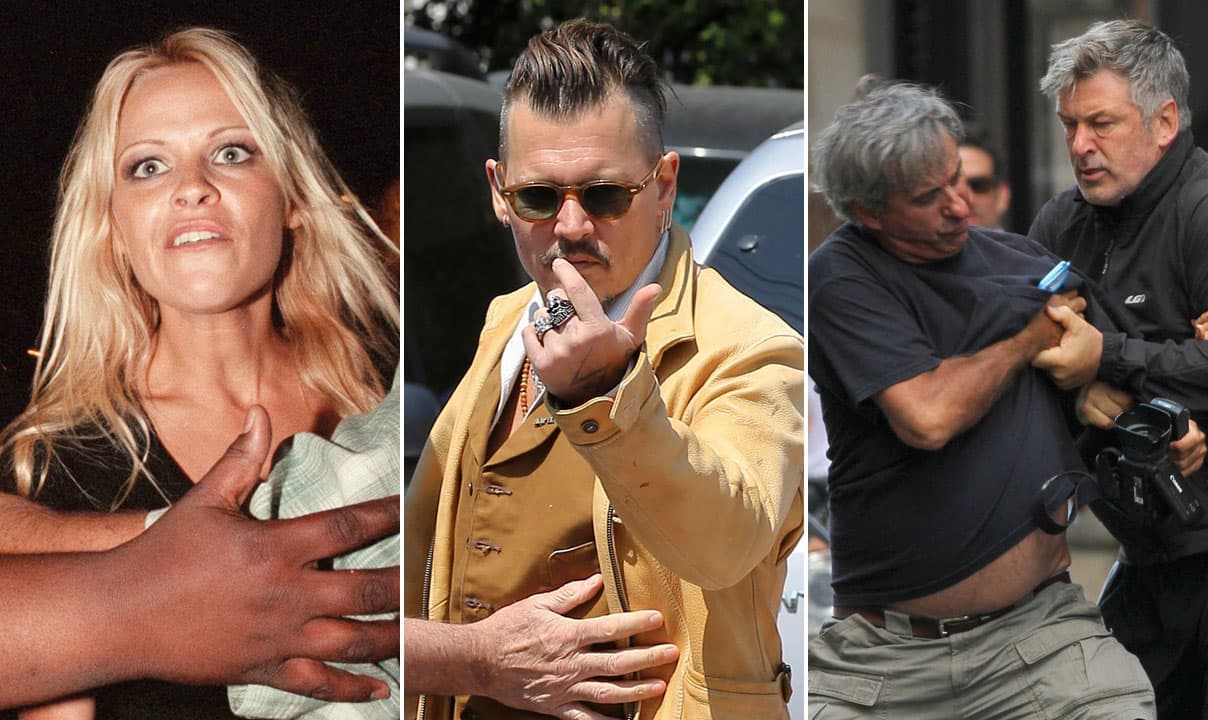 Imagina que los paparazzi te siguen todos los días. En algún momento te deben colmar la paciencia, ¿cierto? Mira algunos ejemplos a continuación.