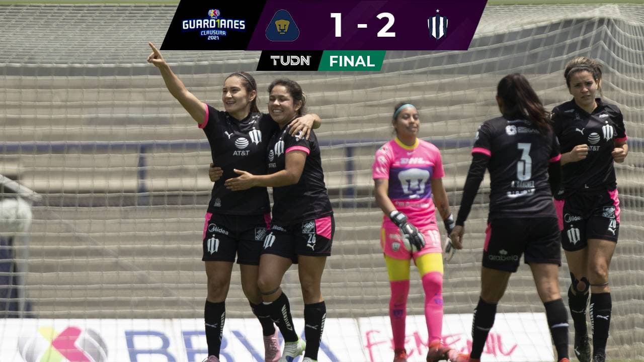 Pumas 1-2 Monterrey, Liga BBVA MX Femenil