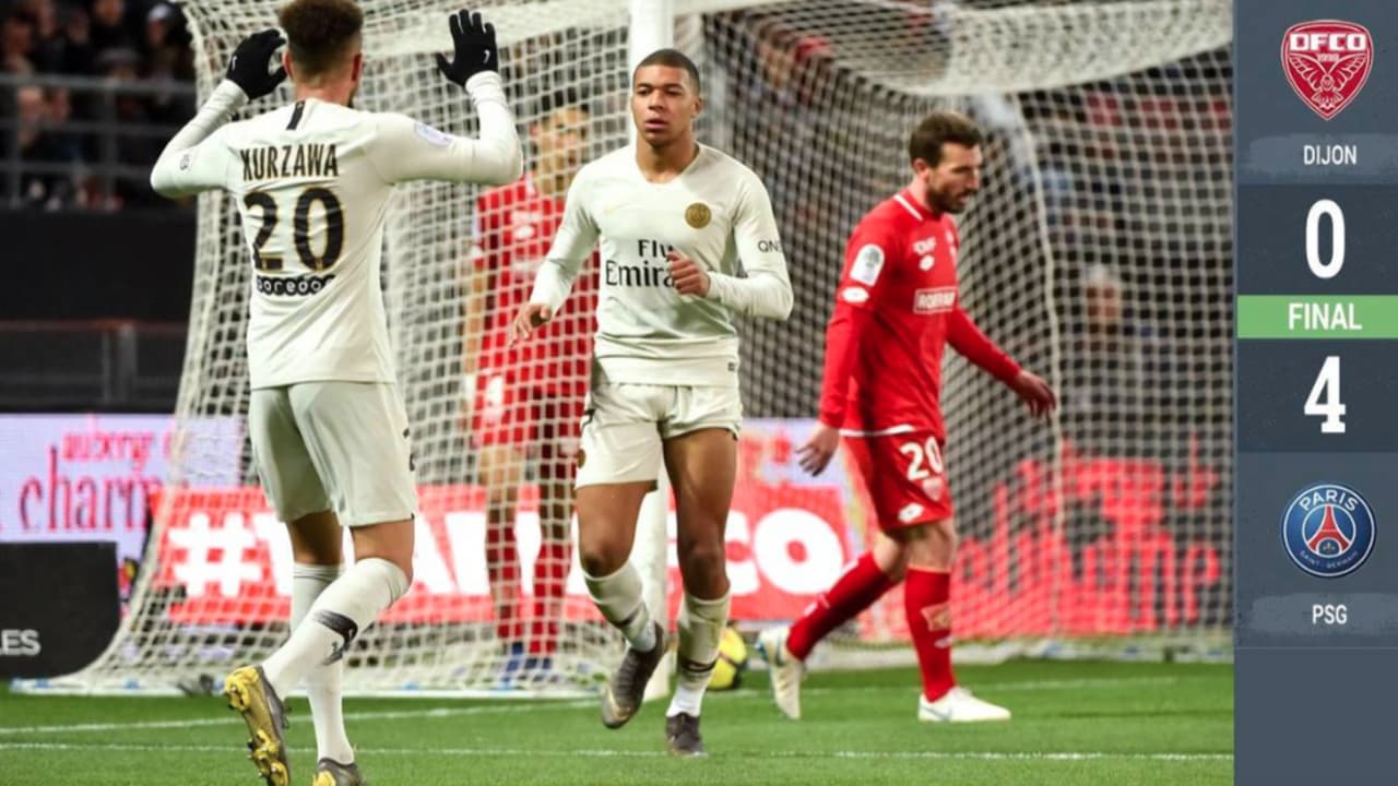 ¡Facilitó!: el PSG se dio un paseo ante el Dijon y sigue de líder en Francia