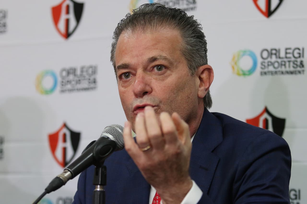 Alejandro Irarragorri, propietario del Atlas; Pedro Portilla, presidente del Atlas (foto); y Leandro Cufré, técnico del Atlas; estuvieron en la presentación de Grupo Orlegi en el estadio Jalisco, donde dejaron en claro que van por la gloria en la Liga MX.