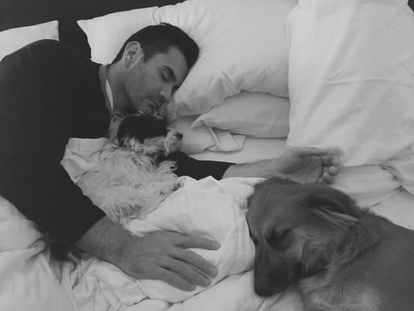 Tiene dos perros en casa y los ama con todo su ser.