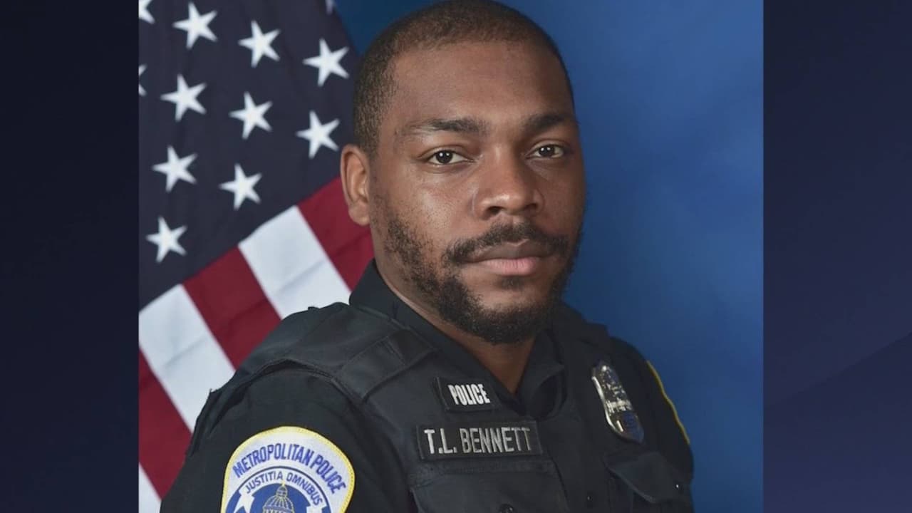 Así fue el homenaje a Terry Bennett, oficial de DC que murió tras ser atropellado en la I-695