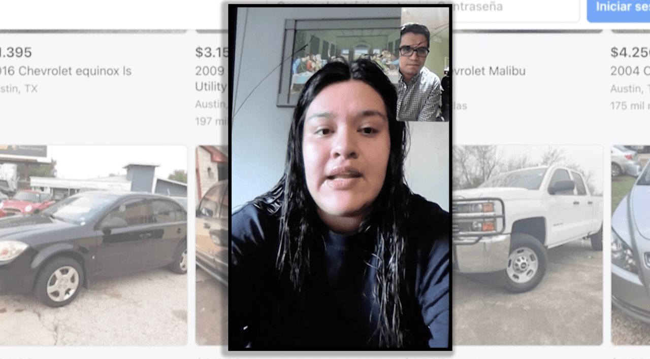 Mujer compra un auto a través de las redes sociales y después descubre que era robado