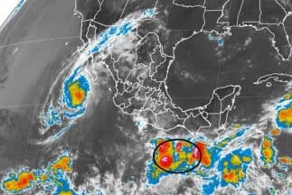 Imagen de satélite del Servicio Meteorológico Nacional.
