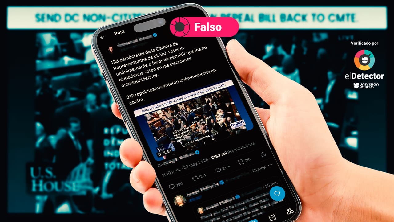 Es falso que 195 representantes demócratas votaron a favor de permitir el sufragio de los no ciudadanos en las elecciones de EEUU