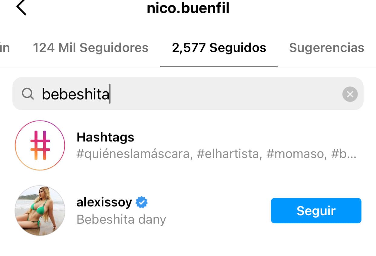 <b>Univision Digital </b>constató que tanto ella como Nicolás Buenfil se siguen en Instagram.
<br>