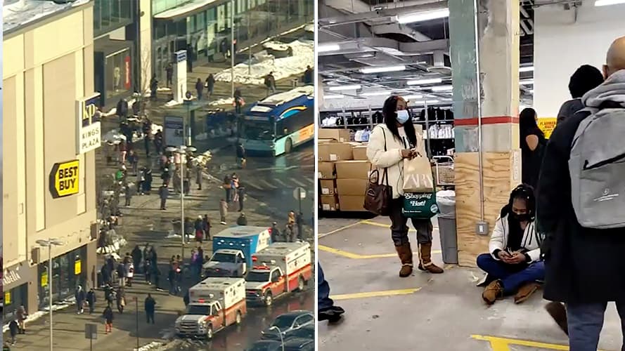 Dos adolescentes hospitalizados tras tiroteo en un centro comercial de Brooklyn