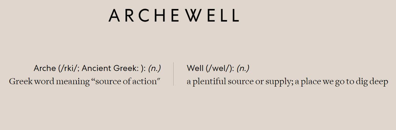 Eso los obligó a crear una nueva fundación y fue así como nació Archewell, cuya página oficial de internet es pública desde el pasado martes 20 de octubre. Ahí se explica que 'Arche' es una 
<b><a href="https://archewell.com/" target="_blank">"palabra griega que significa 'fuente de acción'"</a></b> mientras que 'Well' es “una fuente o suministro abundante; un lugar al que vamos a profundizar".
<br>