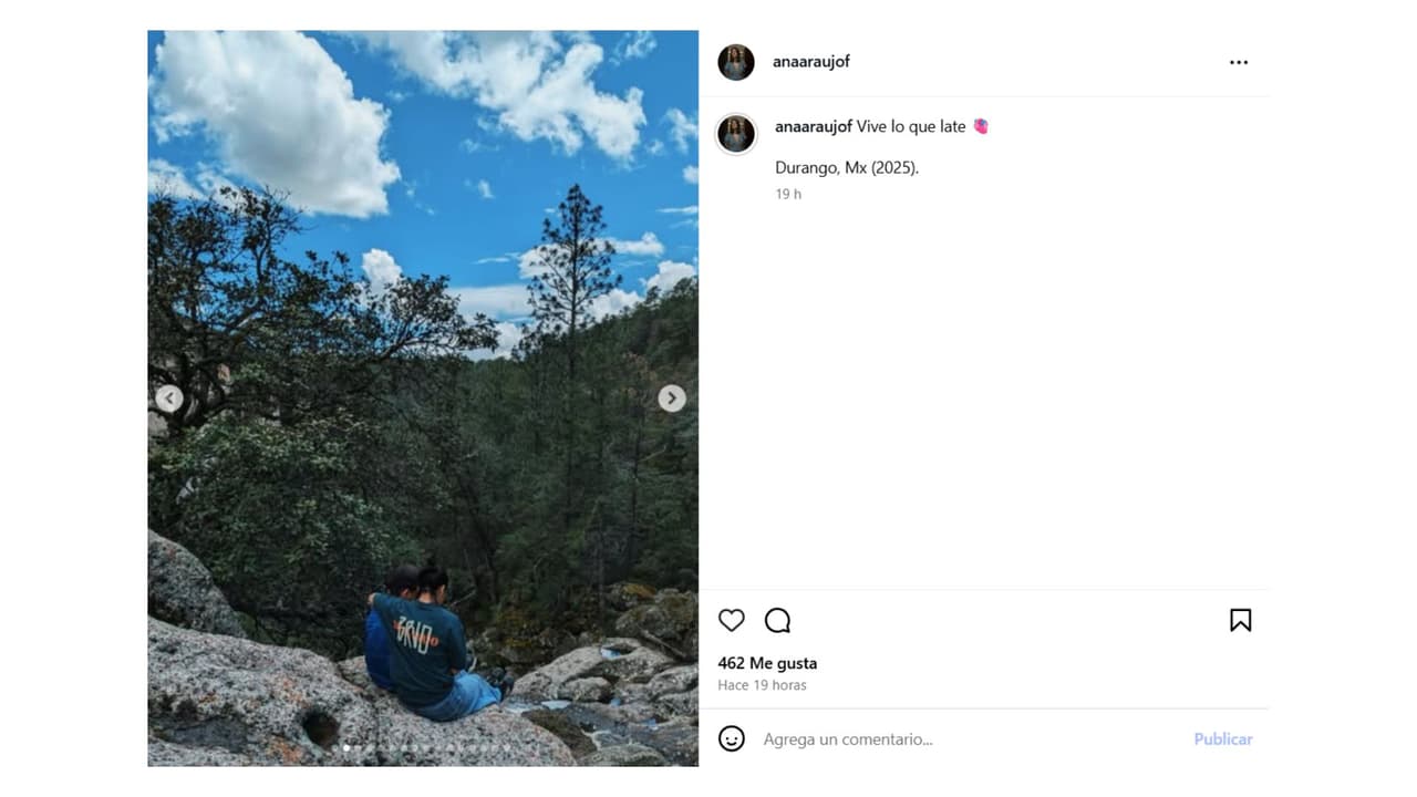 Ana Araujo compartió detalles de su viaje a Durango.