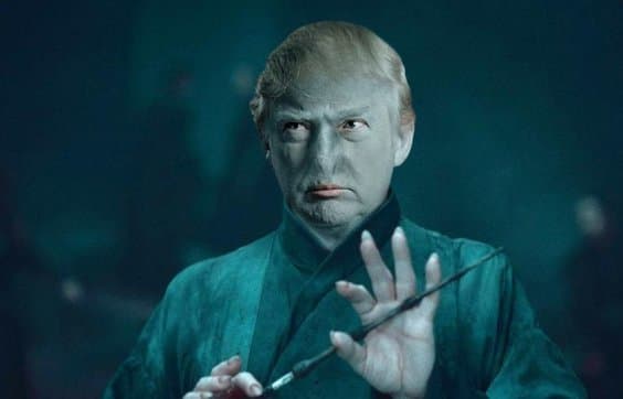 Trump a la Voldemort.