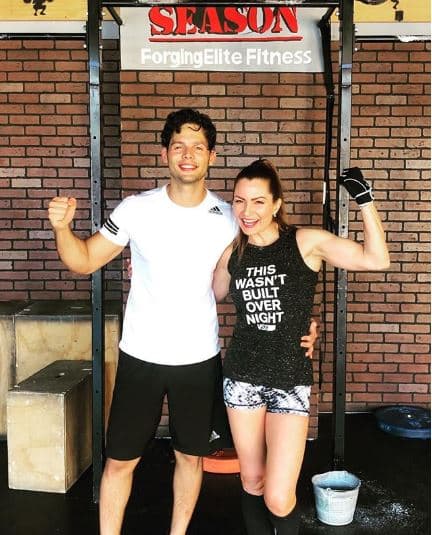 El 9 de marzo pasado, la actriz le dio la bienvenida a Palomares en su gimnasio y así lo compartió en su perfil de Instagram.