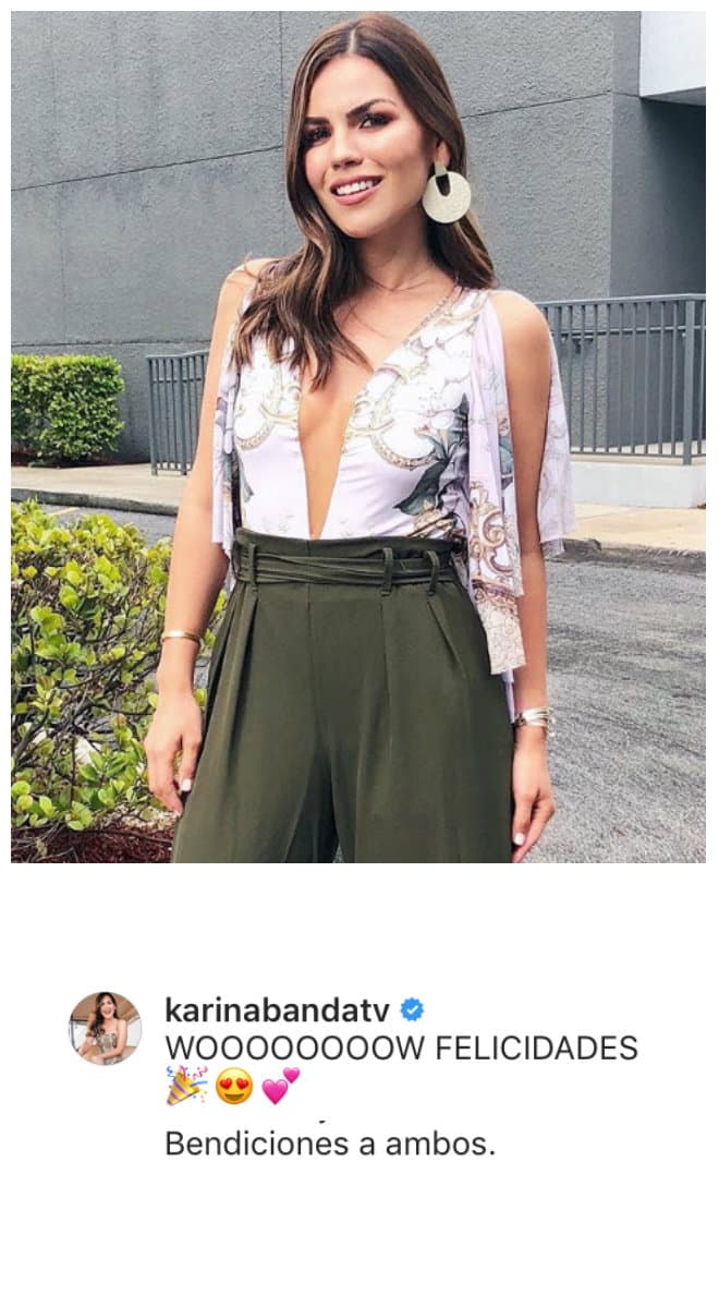 Muy impresionada, Karina Banda, de El Gordo y La Flaca, le deseó felicidad a su compañera.