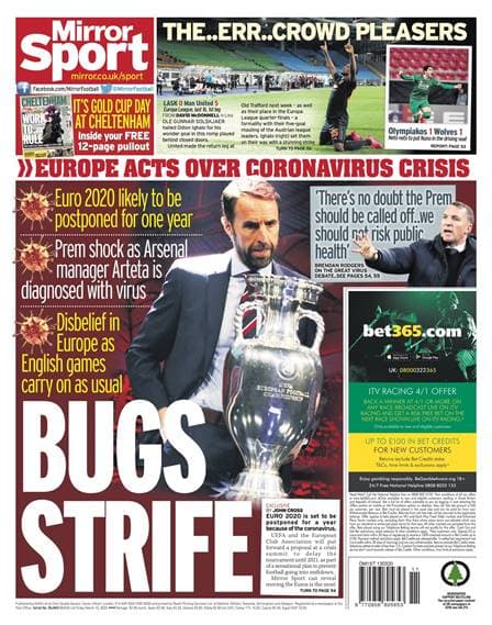 La prensa en el mundo deportivo reacciona ante la inminente crisis que se vive a causa del COVID-19 ¡Así las portadas en los diarios deportivos más importantes!