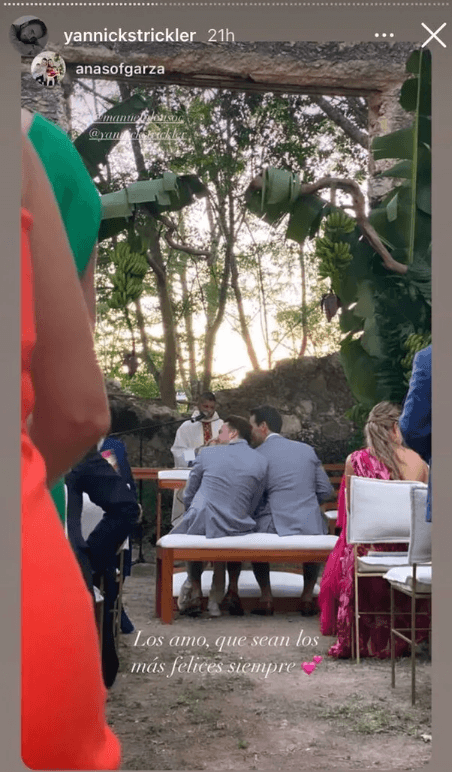 Yannick y su esposo lucieron felices y muy enamorados durante la ceremonia. Cabe mencionar que esta segunda celebración se realizó justo en la fecha que se comprometieron hace un año.