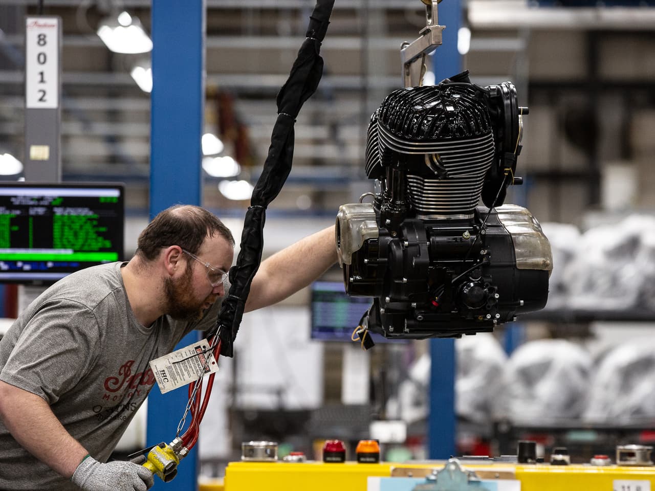 Su motor es el primer
<b>Thunder Stroke de 116 pulgadas cubica</b>s que se estima puede producir hasta 127 lb-pie de torque.