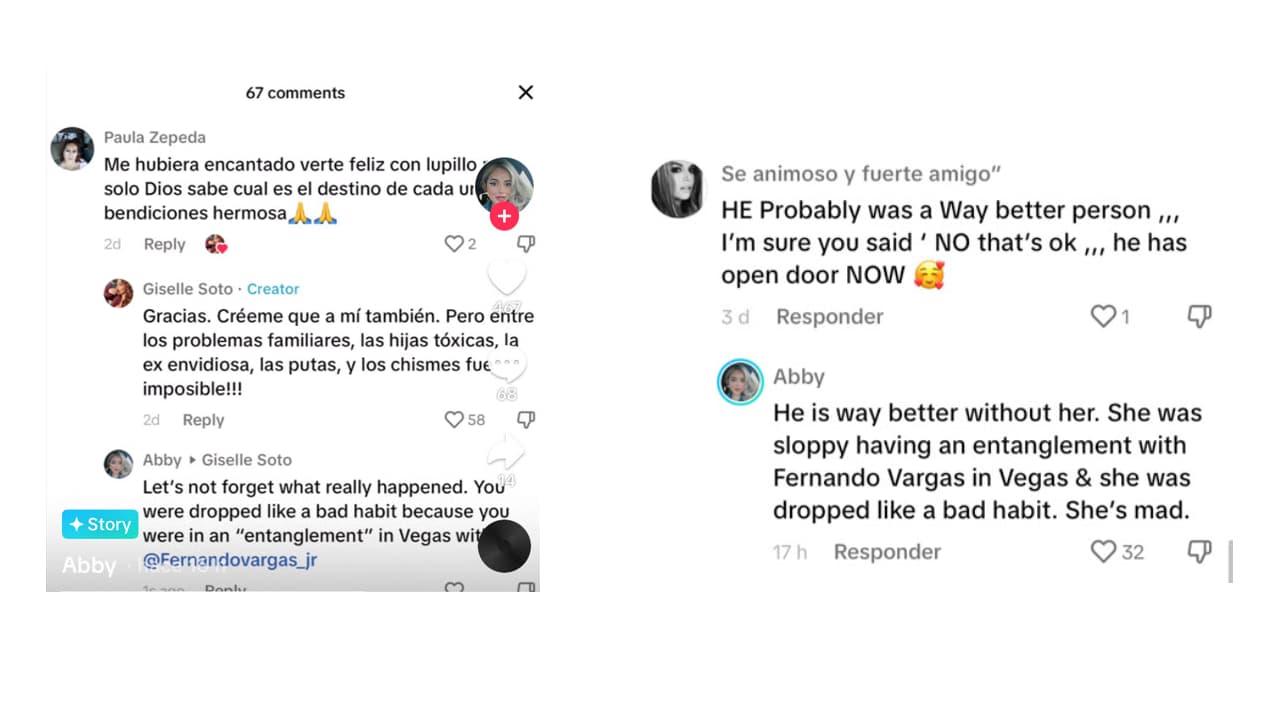 Abigail Rivera reacciona a los comentarios de Giselle Soto.