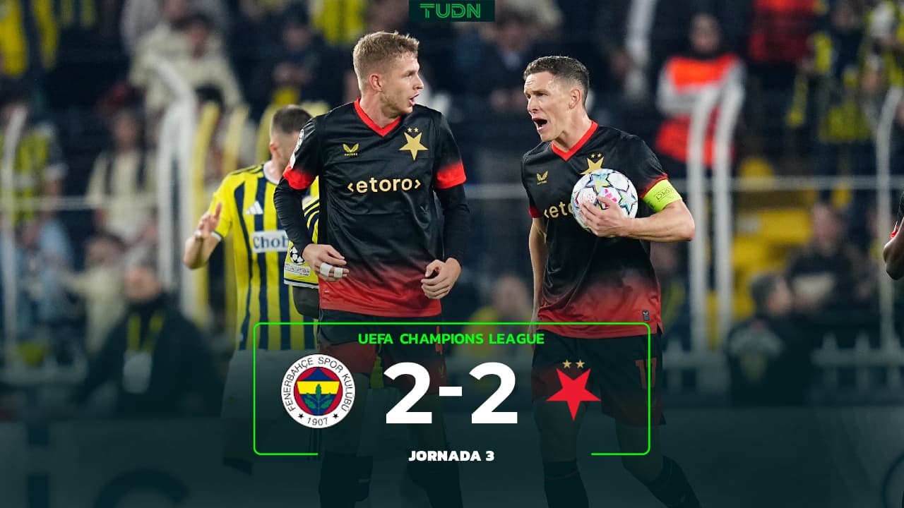 Fenerbahce vs. Slavia Praga: goles, resumen y resultado del partido de Champions League