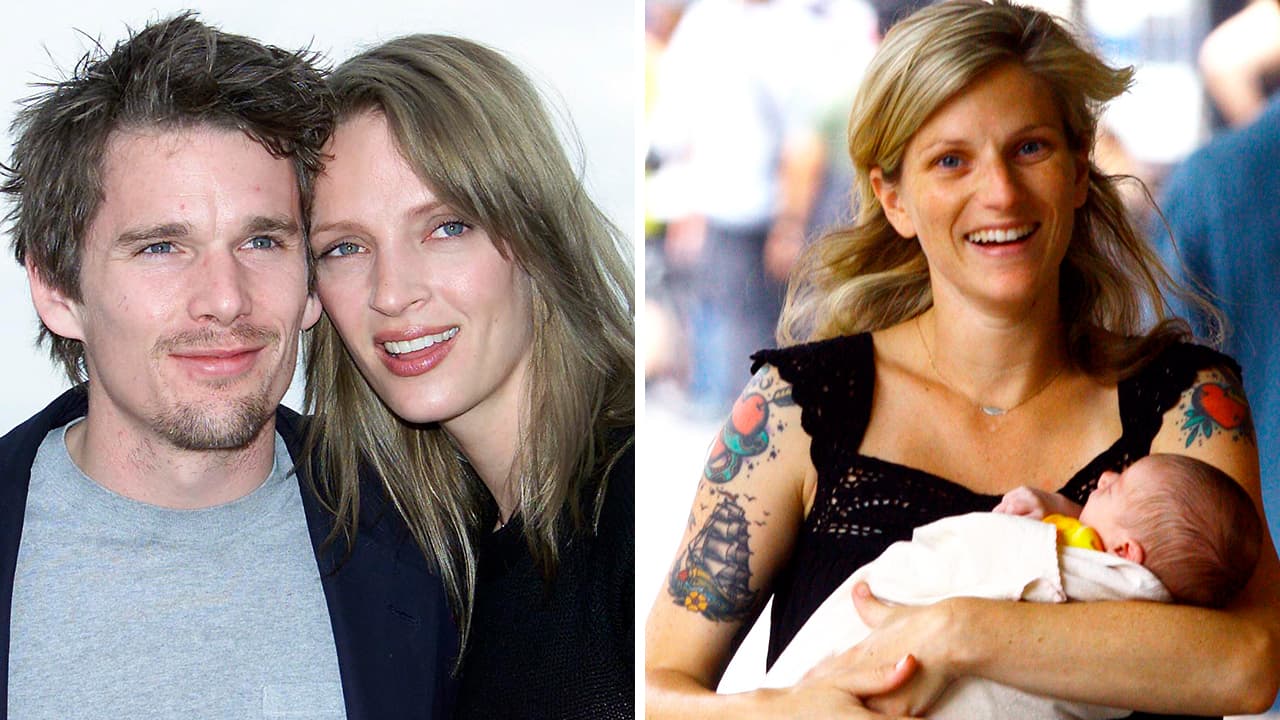 Ethan Hawke dejó a Uma Thurman para irse con la niñera, pero él niega que hubo infidelidad