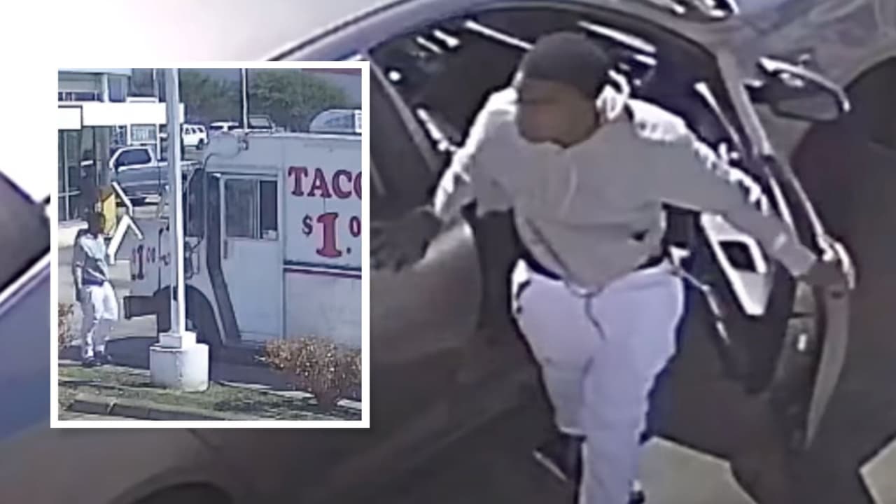 Buscan a un sospechoso de robar a punta de pistola a los empleados de un camión de tacos en Houston