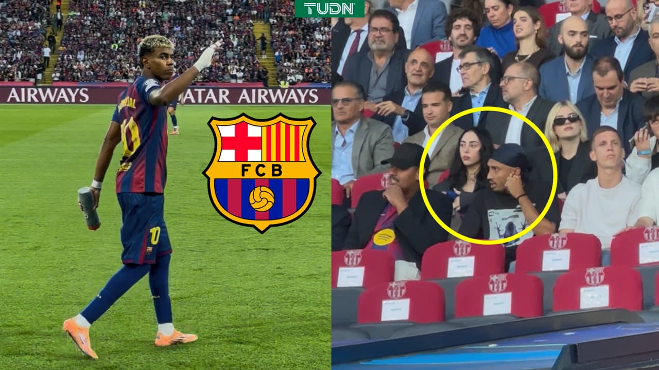 Así reaccionó Lamine al ver a Nicki Nicole entre jugadores del Barcelona