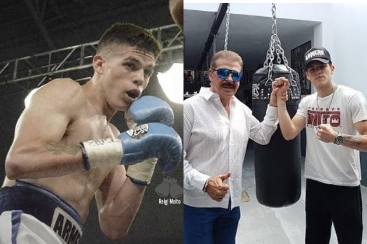 Shailock Goyri comenzó una carrera como pugilista en medio del mundo del espectáculo en el que su padre, Sergio Goyri, es una figura que está orgulloso de su hijo menor, que es cantante pero de rap.