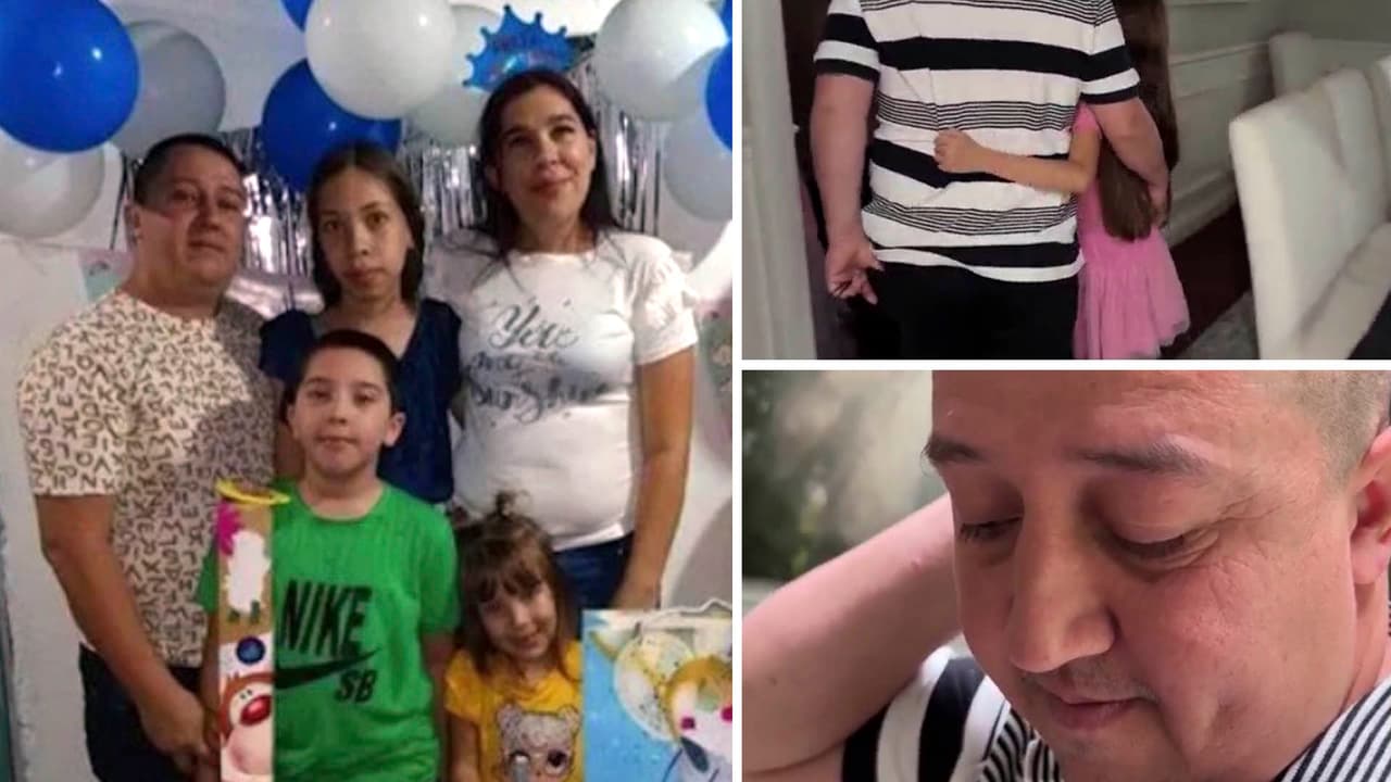 Padre hispano lucha por ayuda para sus tres hijos que sufren el cáncer que ya les arrebató a su madre