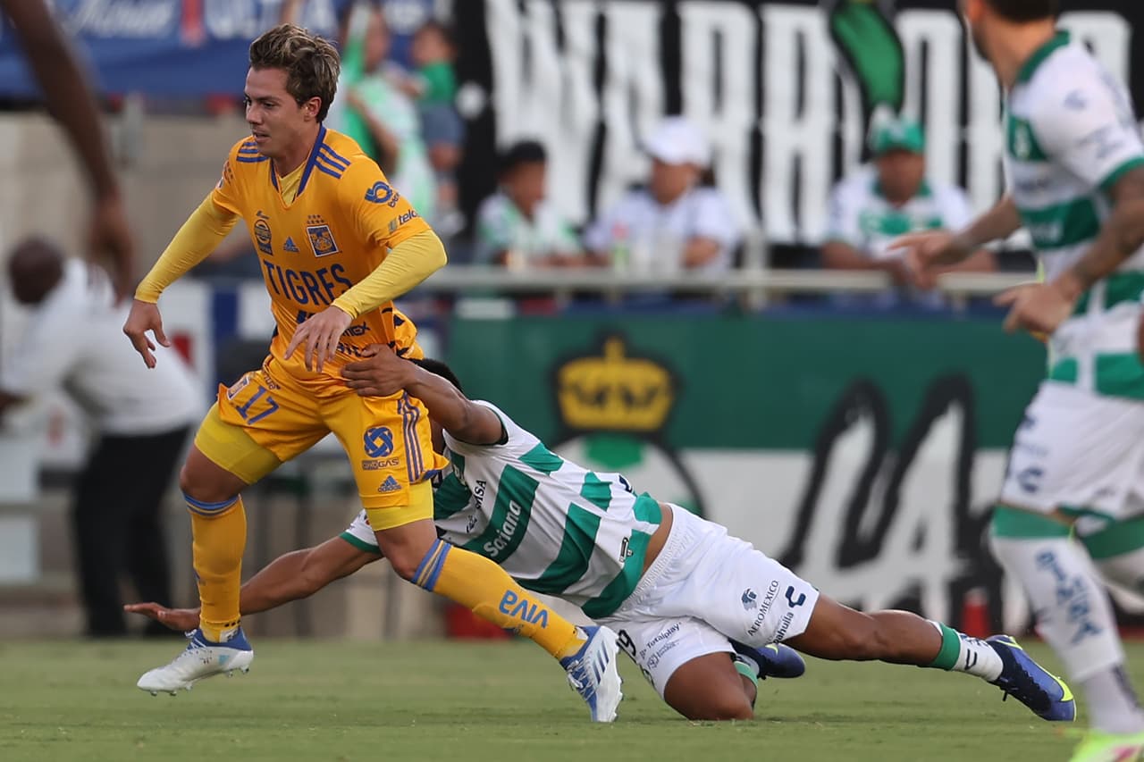 Con goles de Harold Preciado (doblete) y Correa, Santos derrotó a Tigres, que solo descontó gracias a Juan Pablo Vigón, en el partido amistoso de pretemporada.