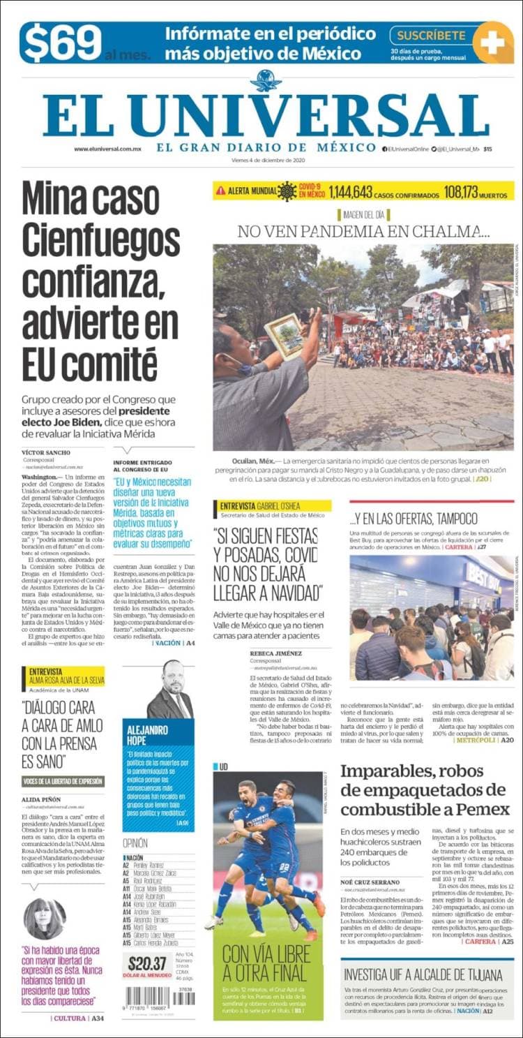 Los universitarios están con un pie fuera de la serie de semifinales del Guard1anes 2020 tras caer 4-0 en la cancha del Estadio Azteca.