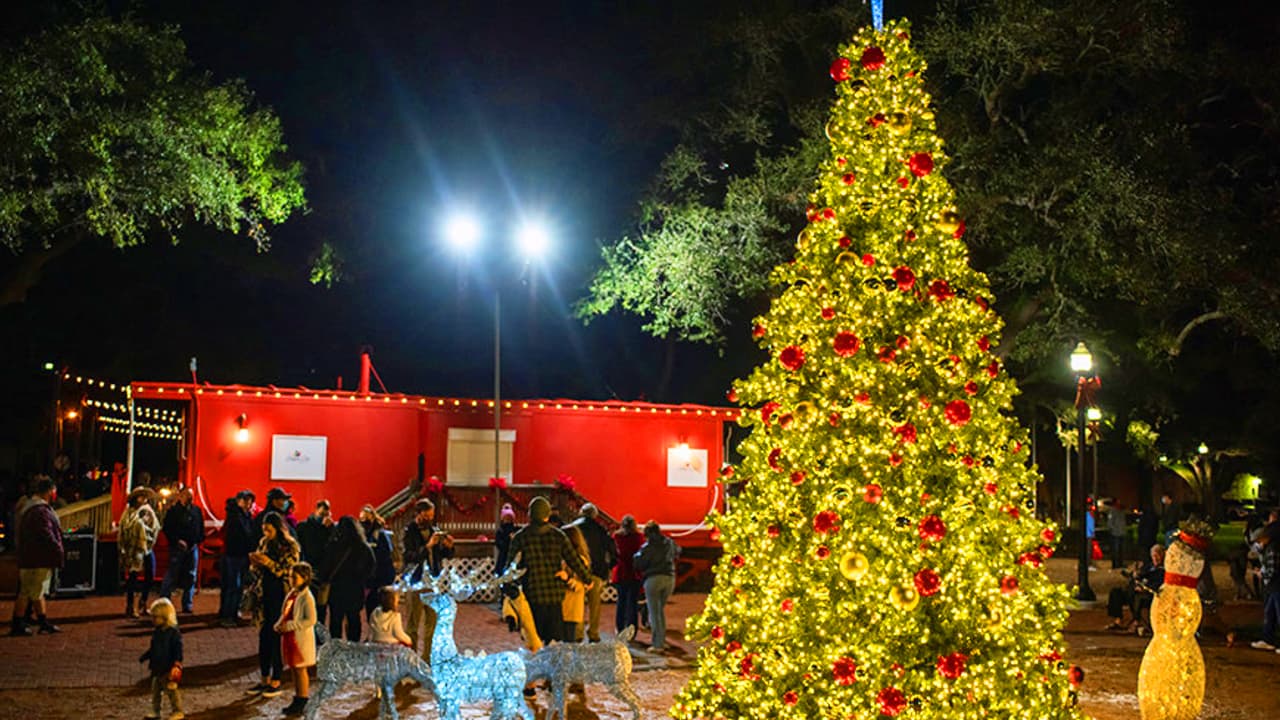 🎄
<b> Encendido del árbol de Navidad en League City </b>
<br>🗓️ Sábado 25 de noviembre
<br>🕒 5:30 - 6:30 pm
<br>📍 512 2nd Street, League City, TX 77573 | League Park
<br>Evento gratuito