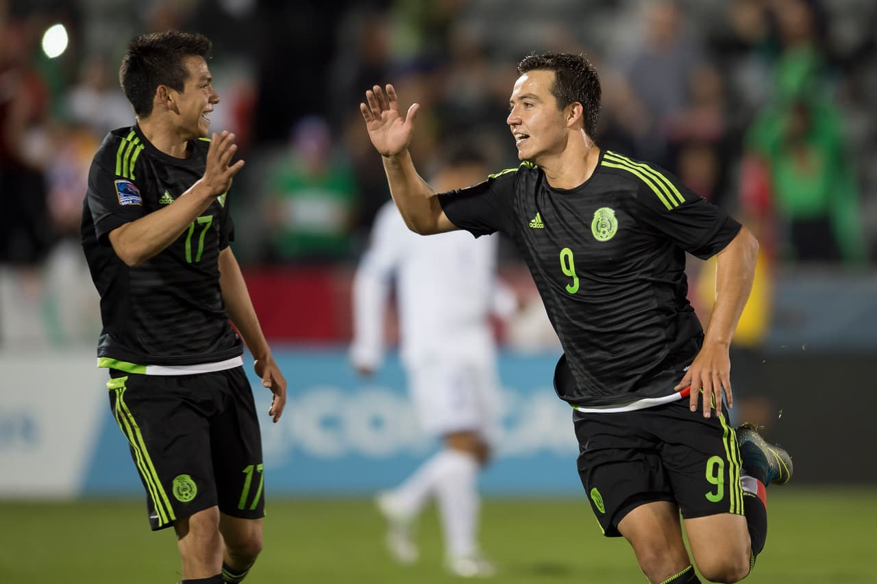 Erick 'Cubo' Torres festeja su gol ante Honduras.