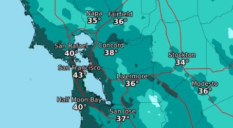 Inicio de semana soleado en el Área de la Bahía, pero las lluvias regresan el martes por la noche